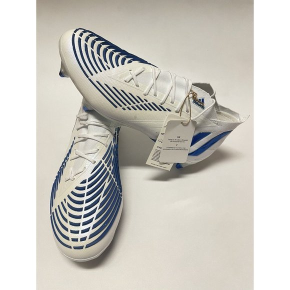 Adidas Predator Edge.1 SG Soccer Cleats White Blue GY5686 Men’s Size 7 US main image 5